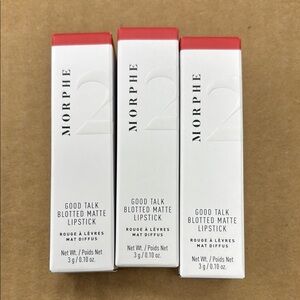 Morphe Good Talk Blotted Matte Lipstick Trio Pink Pucker